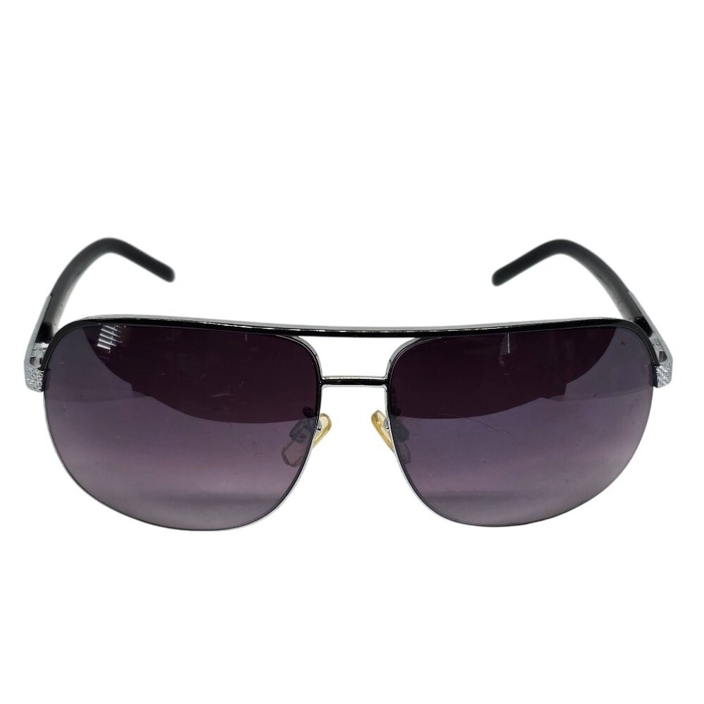 Steve Madden Aviator Sunglasses With Gradient Lenses & Metal Detail